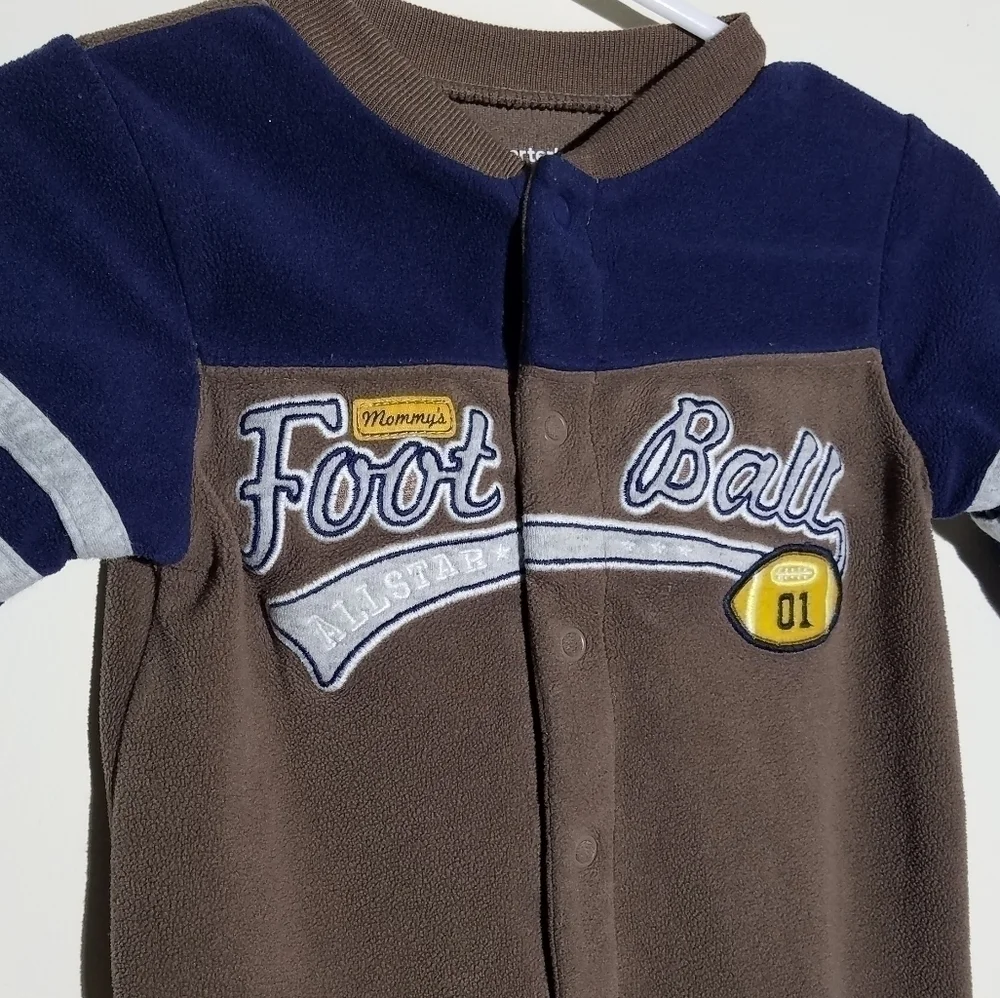 Carter's Fleece Football Sleeper 6m
